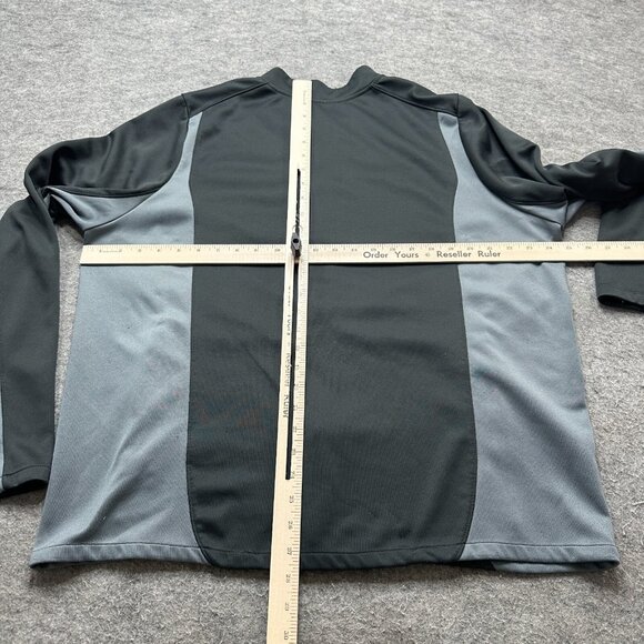 Nike Jordan Track Jacket Women 2XL Black Gray Colorblock Full Zip Knit - Picture 10 of 15